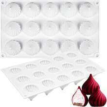 Russian Tale Silicone Mold For Baking Mousse Cake, Candy, Pastry, Chocolate, Cupcake, Jelly, Pudding, Cake Decoration Mold, 3D Russian Tale Shape (15-Cavity) - White - View 4