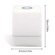 1pc Multifunctional Mini Bedside Nursing Night Light, 3 Color Adjustable LED Lamp, Dimmable, Rechargeable, Remote Control, Suitable For Breastfeeding, Sleep Aid, Home & Bedroom Use, Children & Adults - Square - View 10