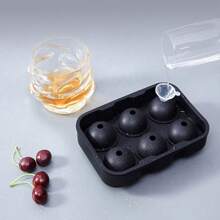 Strumento creativo per cubetti di ghiaccio, in silicone morbido e facile da staccare, stampo per cubetti di ghiaccio quadrati a 6 celle, vassoio per ghiaccio a congelamento rapido con coperchio, stampo in silicone per cubetti di ghiaccio per cocktail e whisky, stampo per cubetti di ghiaccio rotondi con coperchio per un facile rilascio