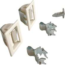Kit de cerrojo de puerta de secadora Reparar accesorios de electrodomésticos 279570 Compatible con Kenmore, KitchenAid, Roper Secadora Lavavajillas - Blanco - Ver 2