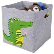 Cajas de almacenamiento de tela, bolsas para organizar ropa para el hogar, cajas de almacenamiento, juguetes de niños lavables y lindos, cestas de almacenamiento - Multicolor - Ver 10