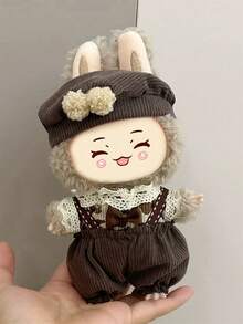 1件娃娃17cm工装裤系列服装套装（只卖衣服），可拆卸，一代二代鲁布衣，适合坐姿派对装扮。可作为同学毕业的小礼物。