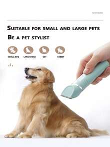 FoBianJie 升级版四合一多功能宠物毛发推剪，4 合 1 宠物毛发推剪低噪音无绳电动静音毛发推剪套装，适用于狗猫宠物，猫狗指甲磨床爪子修剪器