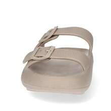 Lightweight Double-Strap Slide Sandals – Non-Slip Foam Comfort Slides For Women - Mocha Brown - View 4
