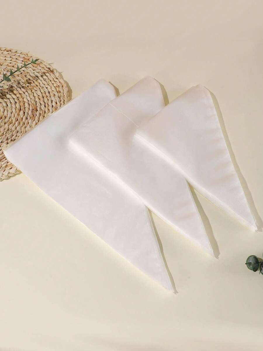 SikeSike 100pcs/Pack Triangular Piping Bags - Essential Decorative Supplies For Cakes, Cookies, Cupcakes And DIY Desserts, Kitchen & Dining Essentials - Clear - View 1