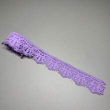 1/5 Yards Of Long Venice Floral Lace Trim For Sewing Crafts - Available In Red, Purple, Green Can Use Embellish And DIY - Multicolor - View 17