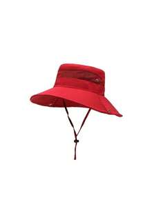 1pc Unisex Wide Brim Bucket Hat | Daily Sun Protection Hat - UPF50+ Sun Protection, Adjustable, Windproof & Water-Resistant - Multicolor - View 10