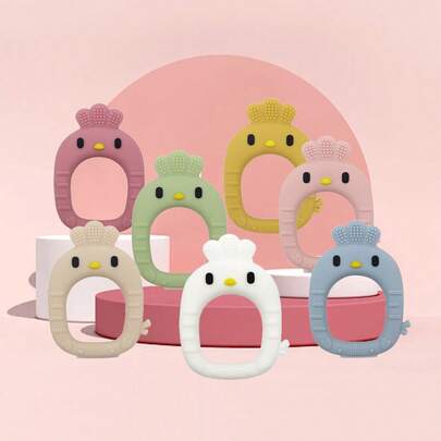 مرضاع سليكون بشكل فرخ سهل المسك، هدية للمواليد الجدد