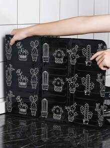 1 pièce Protège-éclaboussures de cuisine, planche isolante pliable pour la cuisson sur cuisinière à gaz, écran anti-éclaboussures résistant à l'huile