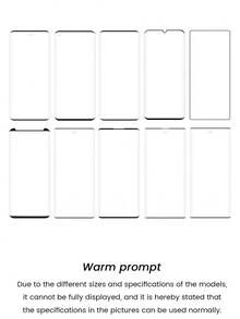 2 件 3D 曲面钢化玻璃屏幕保护膜，适用于 S23 Ultra/P60/12X/Note 14 Pro/80 Pro/Reno9/X70PRO，无气泡，易站立，牢固不脱落。支持指纹解锁，耐用不易碎，防水防震防摔防刮防指纹全覆盖 - 2個 - 查看 10