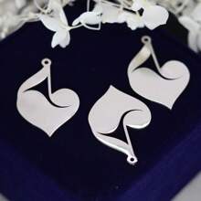 Set de 3 piezas/Lote de encantos de Body de señora con líneas exquisitas, artesanía DIY, borlas, pendientes, collares, fabricación de joyas, colgante de acero inoxidable de setas