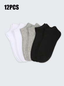 10/15 pares de calcetines cortos multicolor para mujer, calcetines tobilleros y calcetines de barco de corte bajo, calcetines invisibles para el verano