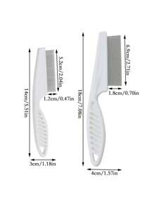 2 piezas/1 pieza (grande o pequeño) Peine fino antifcaspa de dientes extra juntos, limpiador cabelludo, herramienta para eliminar piojos, pasadores para el cabello, accesorios para el cabello, útiles escolares