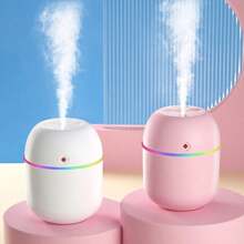 1 pièce Mini diffuseur d'aromathérapie à brumisation d'huiles essentielles et humidificateur AOYI, brumisation fraîche, veilleuse colorée - humidifie l'air, garde frais et détend le corps et l'esprit (utilisation alimentée par USB)