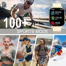 LOMAXFR 1.83-Inch Full Touch Screen Smart Watch, Call Reminder/Rejection, HD Voice Call, Multiple Sports Modes, Sports Data Tracking, Suitable For Outdoor Sports, Unisex Sports Watch, Clear Music Playback, Remote Control Photography, Easy To Wear And Use In Daily Life, Suitable For Holiday Gifts
