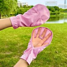 1 Pair Summer Horseshoe Shaped Short Driving Gloves, Outdoor Cycling UV Protection Loose Breathable Non-Slip Short Gloves