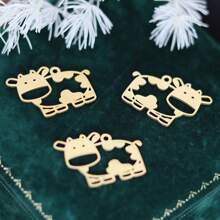 3 piezas de dijes/colgantes con diseños de lindos animales de osos de dibujos animados para hacer collares, pulseras y otros accesorios de joyería DIY