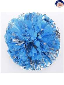 2pcs Football/Basketball Cheerleader Pom Poms, Metal Series Sports Team Activity, Dancing Performance Props, Square Dance Game Props, Dancing And Fan Cheering Props, Suitable For Outdoor Sports Team Performances