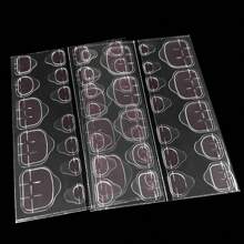 Pink 240 Stücke (10 Blätter) doppelseitiger Gel-Nagelkleber für Nagelpads, wasserdichter Nagelkleber für Nageltips, schnelle Anwendung und leicht zu entfernen.