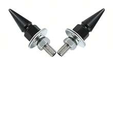 M6汽车牌照螺丝，汽车牌照支架五金，螺纹尖头螺丝，汽车改装紧固件，挡泥板垫圈，保险杠发动机螺栓，牌照铝合金螺栓，适用于汽车、卡车、摩托车、自行车上的M6螺丝孔 - 彩色 - 查看 13