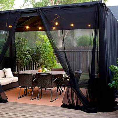 2.4m*4m/6m/10m DIY Garden Mosquito Net - Outdoor Camping Mesh, Suitable For Yard, Patio And Garden Protection - Durable Polyester Material, Effectively Blocks Mosquitoes, Suitable For All Seasons, Garden Net | Outdoor Privacy Screen | Durable Mesh