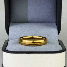 Anillo de acero de titanio con banda lisa minimalista, estilo de negocios casual, anillo de pareja con acabado suave, diseño japonés de lujo discreto, anillo elegante y de moda para nudillo, regalo para fiesta/festival