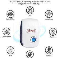 6pcs Pest Repeller Reject Ultrasonic Electronic Mouse Mosquito Insect Control - Blanco - Ver 7
