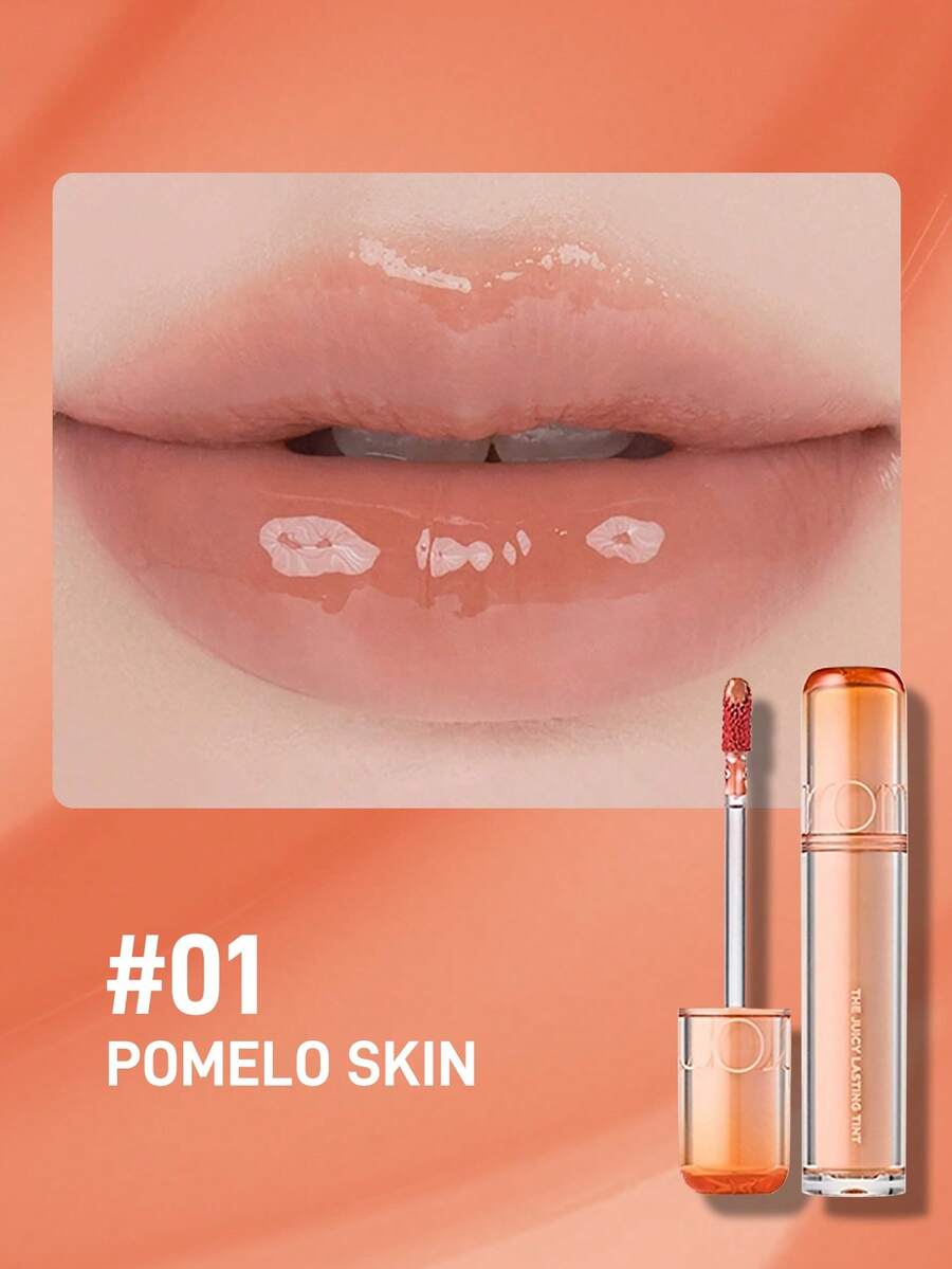 Rom&Nd Juice Mirror Water Gloss Lip Gloss Korean Makeup Student Lip Balm Moisturizing Lip Gloss - 01 VỎ BƯỞI - Xem 1