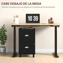 HOMCOM Filing Cabinets - Preto - Ver 8