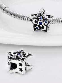 STYFNE 1 pingente de estrela, pingente de planeta estrela dourado, pingente de céu estrelado misterioso, pingente de pérola lua apanhador de sonhos, pingente de menina sentada na lua com miçangas, para pulseira faça você mesmo, joias femininas, presente diário