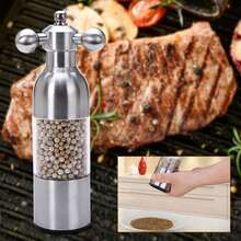 kangten Pepper Grinder, Small Pepper Grinder, Manual Pepper Grinder - Silver - View 3