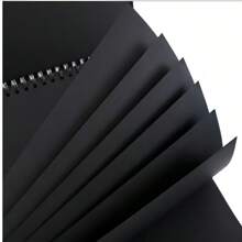 A5/A4 Black Paper Sketchbook, Spiral Bound Black Cardboard Drawing Pad, Blank Black Paper Sketch Book,Back To School,School Supplies