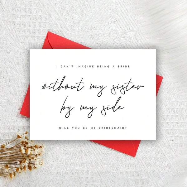 Will You Be My Bridesmaid?Bridesmaid Proposal Card, Bridesmaid Surprise Card, Simple Style, Simple Atmosphere, Special Card