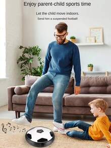 Giocattoli da calcio sospesi, pallone da calcio sospeso con cuscinetto ad aria, prevenzione delle collisioni, con luci e musica per interni, pallone da calcio elettrico sospeso, per calciare e far girare, giocattoli sportivi interattivi genitore-figlio con luci e musica, regali di compleanno e regali