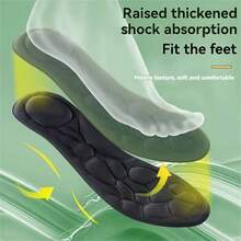 1双黑色记忆海绵鞋垫，适合高跟鞋、运动鞋、皮鞋，适合户外休闲、冬季配饰 - 黑色 - 查看 5