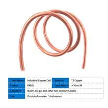 1M/2M Soft Metal Coil Outer Diameter 2~8mm Inner Diameter 1~6mm Metal Wire Tube Air Conditioning Heat Dissipation DIY Crafts