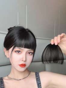 时尚女士空气刘海假发可爱女孩接发隐形无缝发夹配件