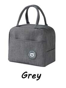 1个熊图案保温午餐袋，保温便当盒袋，厚铝箔午餐手提袋，冷藏野餐手提袋，适用于工作和户外的便携式午餐盒袋，午餐袋，工作和学校收纳袋，教师收纳袋，教室袋，教室收纳袋。送给女士的礼物，送给男士的礼物，便携式涤纶午餐袋 - 彩色 - 查看 18