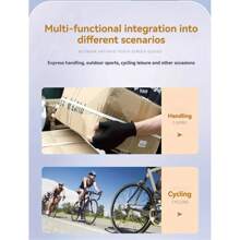 1 Pair Breathable Non-Slip Half Finger Gloves, Suitable For Cycling, Hiking And Workout