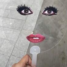 透明搞笑嘴唇抽象摄影道具扇子，夏日清凉好选择！ - 彩色 - 查看 3