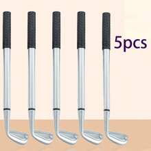 高尔夫球笔套装，迷你桌面高尔夫球笔礼盒，男士高尔夫球杆推杆造型圆珠笔，配有笔芯和高尔夫球旗，高尔夫爱好者文具礼盒。办公休闲游戏用品，高尔夫爱好者文具装饰，包含3支推杆造型笔、棋盘游戏，圣诞礼物 - 彩色 - 查看 11