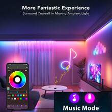 Segrass LED Neon Lights Strip 20M,DC 24V RGB LED Neon Light Strip APP Remote Controls Control Waterproof Flexible Neon LED Rope Lights For Bedroom,Playroom,Outdoors Decor - Multicolor - View 6