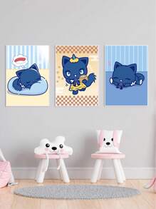 Sanrio 1pc Sanrio Cartoon Wall Arts,Adorozatorumary Poster Nursery,Suitable For Dorm, Apartment, Bedroom, Living Room, Baby Room, Modern Home Decor, No Frame