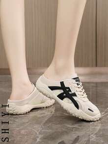 Fashion Versatile Casual Minimalist Breathable Backless Athletic Sneakers