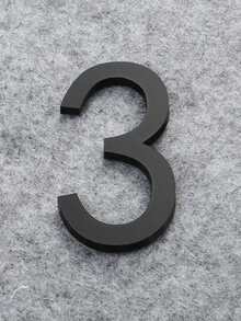 亚克力 3D 数字墙贴，古铜色房间号码牌标牌 - 彩色 - 查看 17