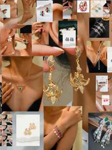 Caja sorpresa para mujer, 100% de probabilidad de ganar. Incluye aleatoriamente 2 piezas o 4 piezas de collares, pulseras, conjunto de aretes, estilos diversos, la mejor opción para el Día de San Valentín, Día de la Madre, ocasiones de moda y fiestas diarias.