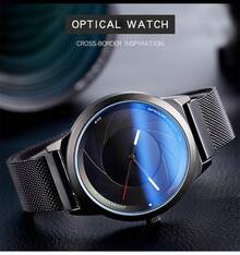 Sanda Concept Atmosphere Men's Watch Optical Phantom Cool Watch Personalized Quartz Watch - Black and White - View 5