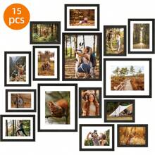 Superlele 10/15/20 Pack Picture Frames Set, Picture Frames Collage Wall Decor For Assorted Photos, Three Sizes 8x10, 5x7, 4x6 For Wall Hanging Or Tabletop Display, Home Decor, Room Decor