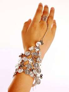 1pc Belly Dance Jewelry Accessories - Rings, Bracelets, Bangles, Multi-Color, For Dance Performance