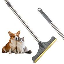 Îndepărtator de păr de animale pentru covor – Perie puternică de scame pentru curățare profundă, mâner extensibil de 45", instrument eficient de îndepărtare a părului de animale pentru câini și pisici – Mătură reutilizabilă pentru blană, răzuitor reglabil pentru covoare, perfect pentru proprietarii de animale de companie – Îndepărtator de păr pentru podea și mobilier - Multicolor - Vizualizare 10